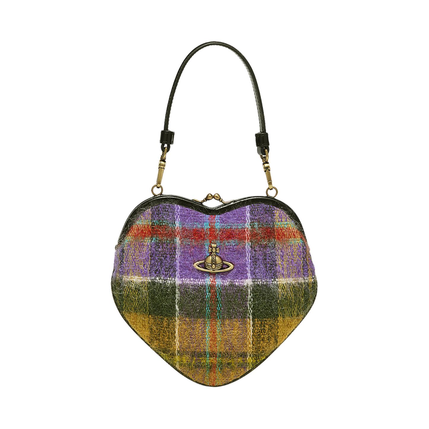 

Vivienne Westwood Belle Frame Saturn Logo Heart Bag Women Handbags Purple Multicolor 4B01000CWW00ZNJ201 Basic Set (Bag+Dust Bag)