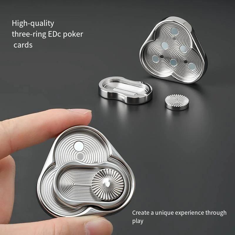 1pc Magnetic Fidget Slider Adult EDC Metal Fidget Toy ADHD Hand Spinner Autism Sensory Toys Anxiety Stress Relief Adult Gifts