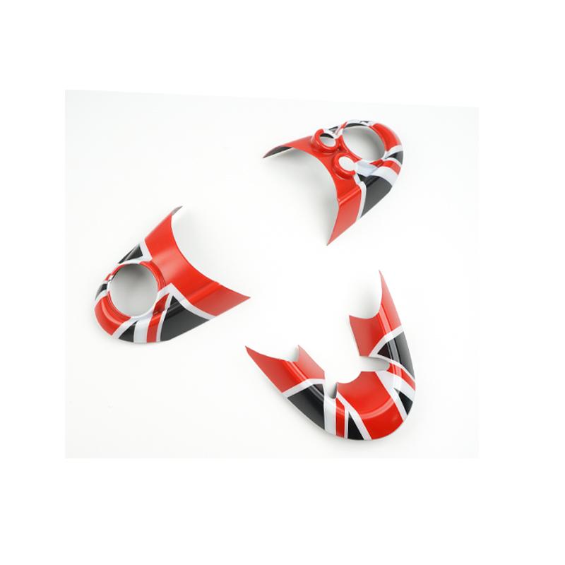 For MINI One Cooper S JCW F60 F55 F54 F56 F57 Car Steering Wheel Button Cover Sticker PC Interior Decoration Car-styling Auto