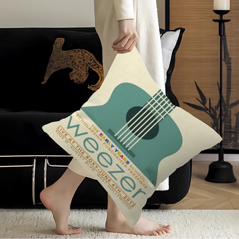 W-Weezer Band pillow cover sofa cushion cover home room decoration children gift