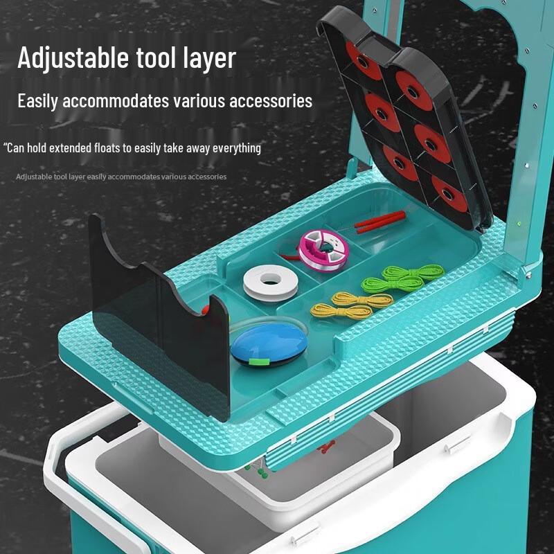 Wingning 35L Multifunktionale Isolierte Angelbox mit Rutenhalter