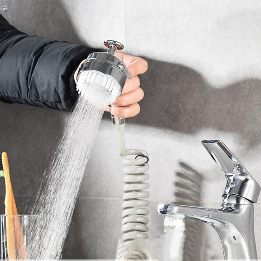 Water Control Dog Bathing Nozzle Gentle Spray Shower Sprayers with Bath Brush Pet Bathing