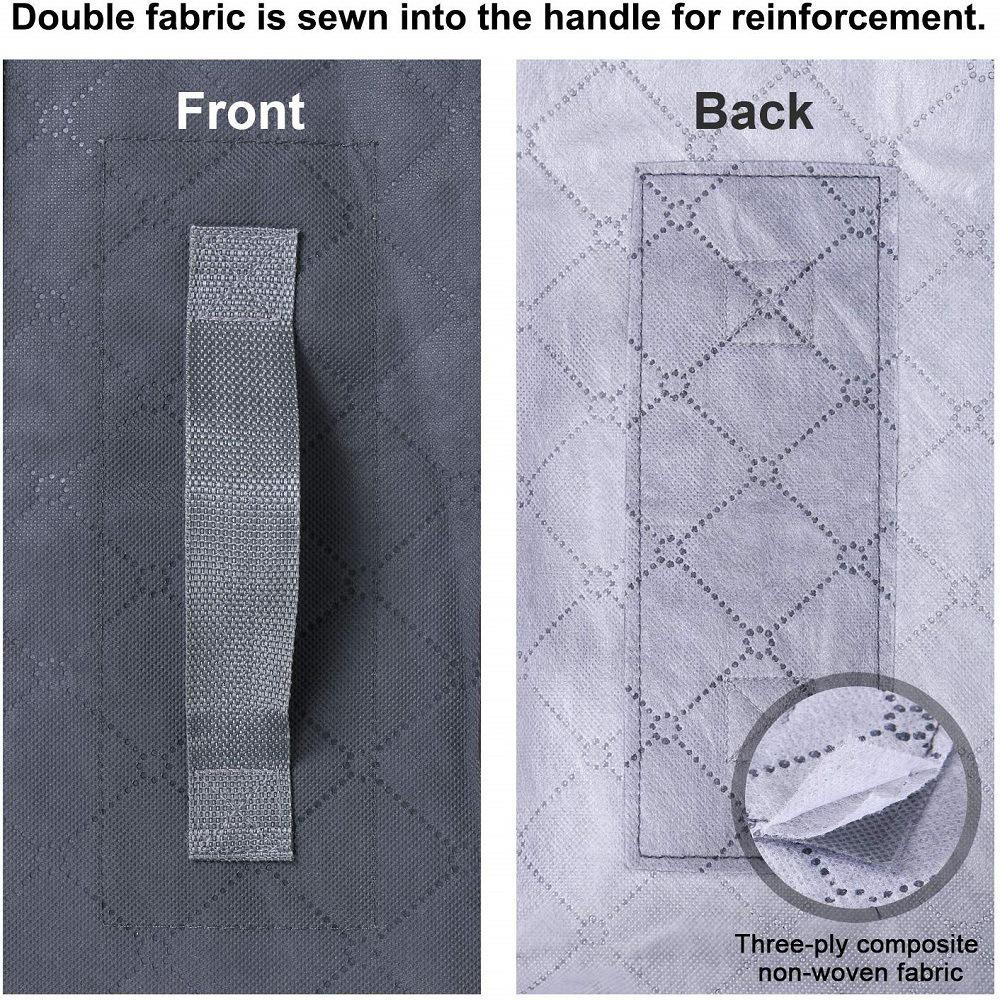 Saco de Armazenamento Dobrável de Grande Capacidade para Debaixo da Cama para Roupas e Colchas