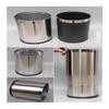 Stainless Steel Commercial Lidless Trash Can