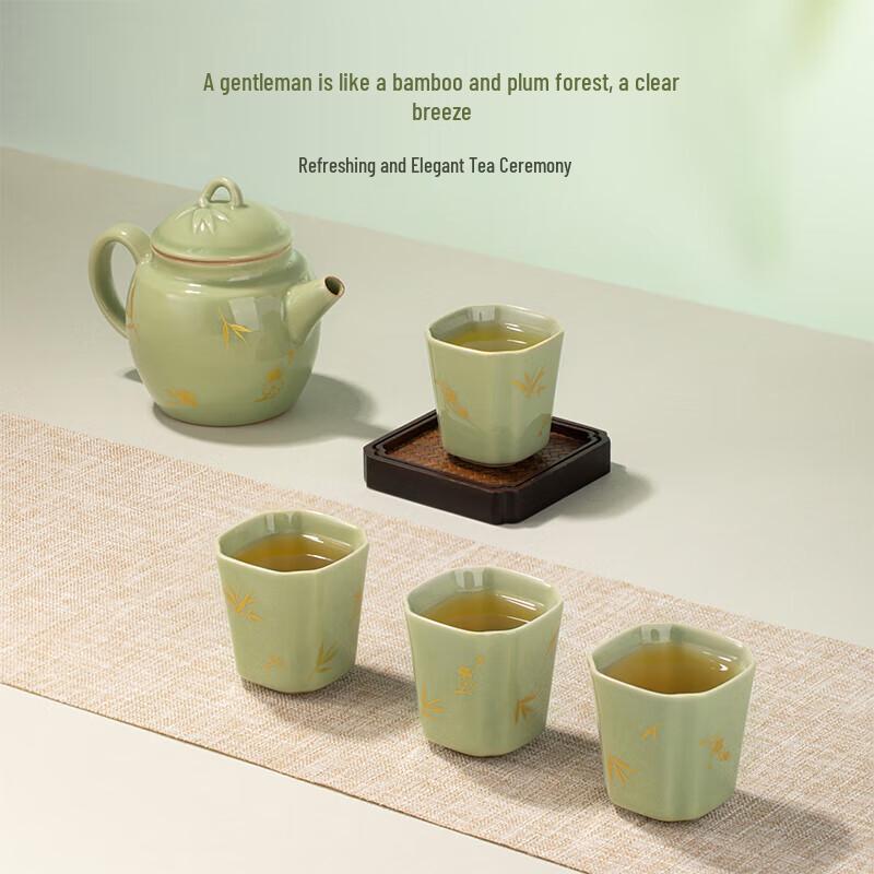 

Forbidden City Plum Bamboo Tea Set