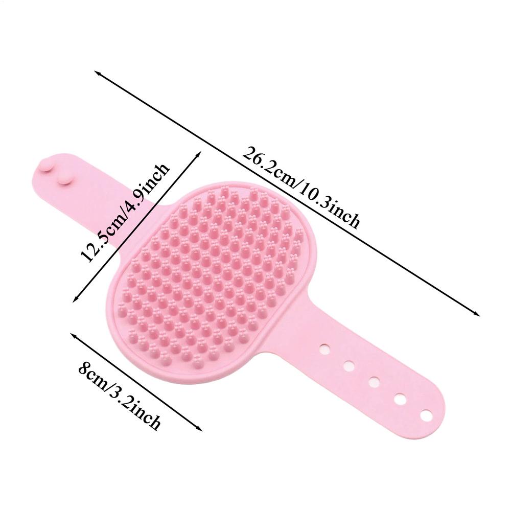 Pet bath brush Dog massage brush Pet massage gloves Pet bath gloves dog washing brush Dog Shower Brush Grooming Scrubber
