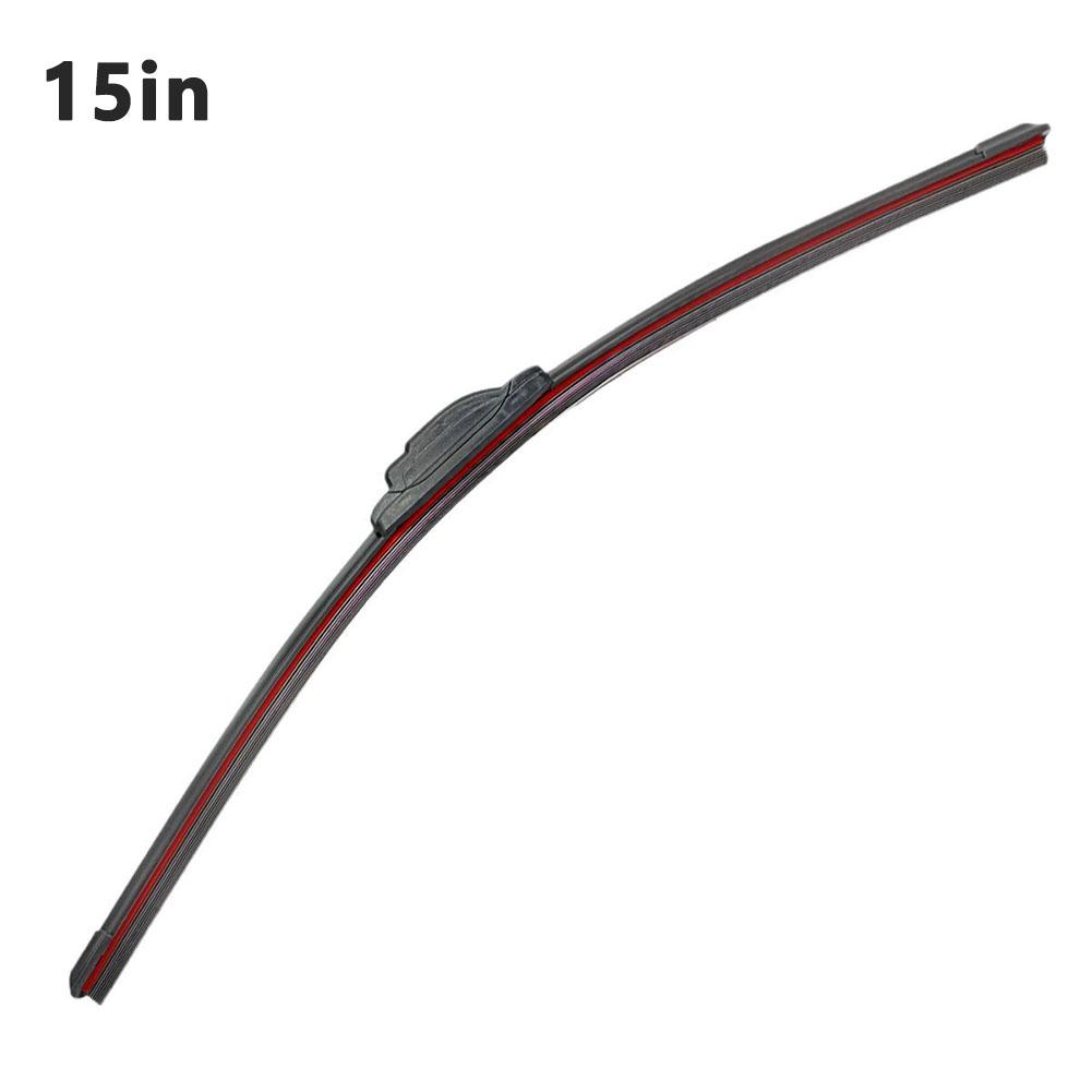 Car Wiper Mute Car Front Windshield Wiper Soft Double Rubber Strip Windshield Windscreen Wipers Accessory