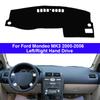 Araba Dashboard Kapak Dash Mat Halı Pelerin Ford Mondeo MK3 2000 2001 2002 2003 2004 2005 2006 LHD RHD Otomatik Güneşlik 2 Katmanlar