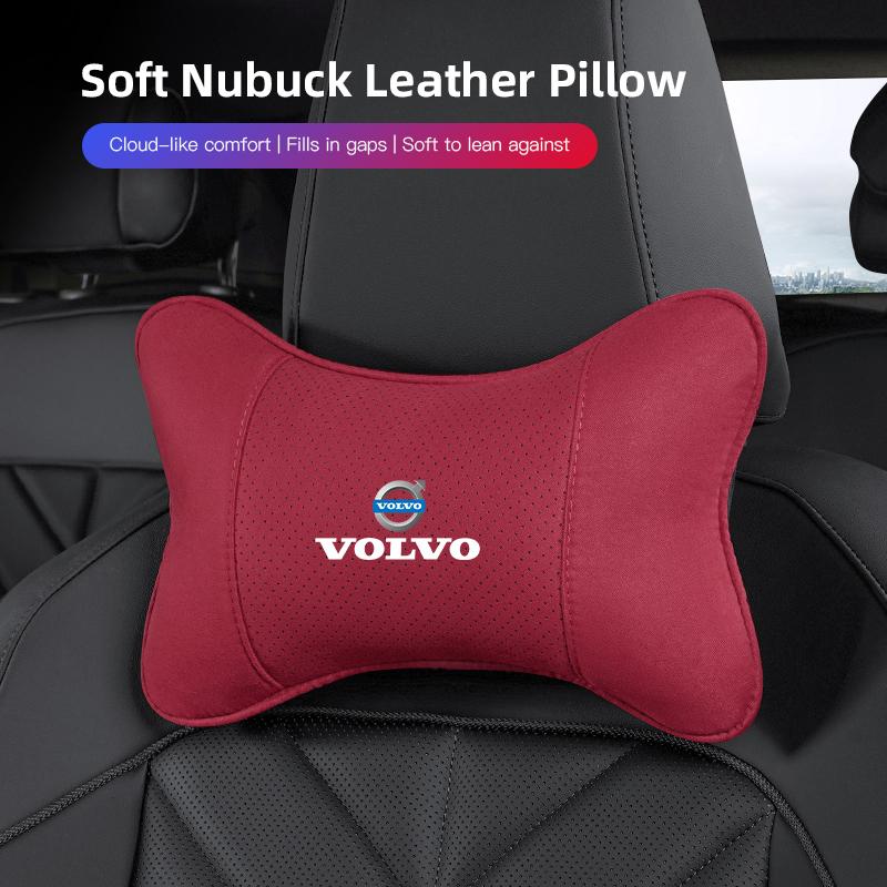 Keychain High-quality Car Headrest Memory Foam Automobile Neck Pillow Interiors Accessories For Volvo V60 V40 XC60 XC90 V50 S90