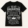 Papa zu Tochter T-Shirt: Geschenk für Kriegerprinzessin