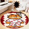 Garfield Printed Round Rug Carpet Chair Rug Area Rug Entryway Doormats,for Office Chair Living Room Bedroom Kitchen Room.