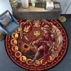 Symbols Glass Round Area Rug Under Office Chairs Bedroom Living Room Home Decor