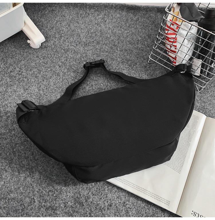 Large Capacity Unisex Chest & Crossbody Bag: Trendy Japanese Casual Style, Perfect for Workwear & Cycling.