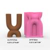 Tealight Candle Holder Resin Mold,Candlestick Silicone Mold U-Epoxy Resin Casting Mold for Candy Box Home Table Decor