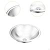 Undermount Kitchen Sink Fast Drainage Rustproof with Drain Hole Easy Cleaning Stainless
