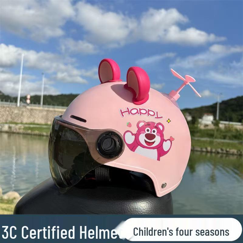 3C Standard Kids' Electric Vehicle Helmet: Lightweight, Cute, Sun-Protective for Boys & Girls