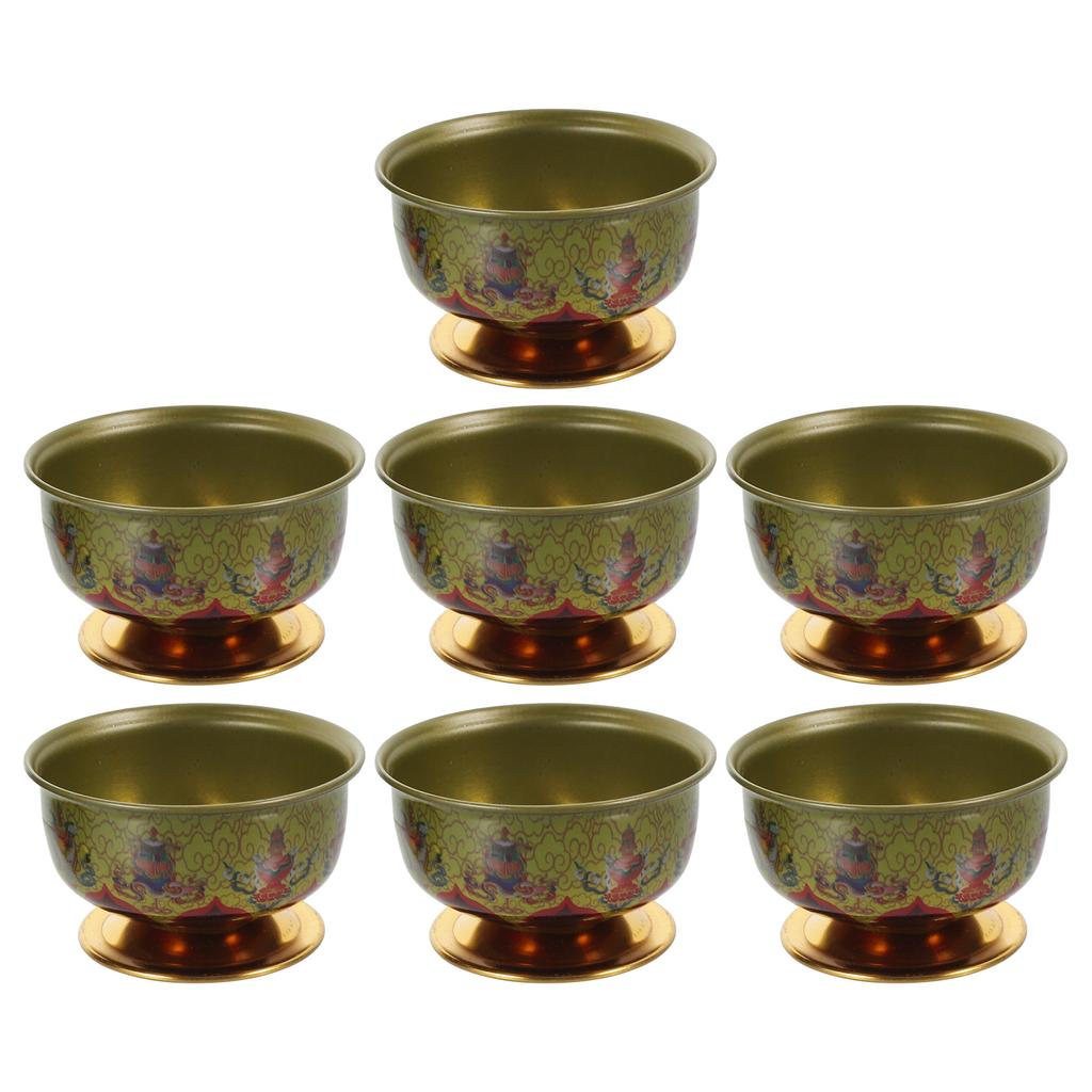 Bol cu Apă Templu Cupă Sfântă Aliaj Masă Budism Meditație Suport pentru Ofrendă