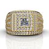 European and American Trendy Inlaid Crystal Women Men's Rings Banquet Fashion Business Ring