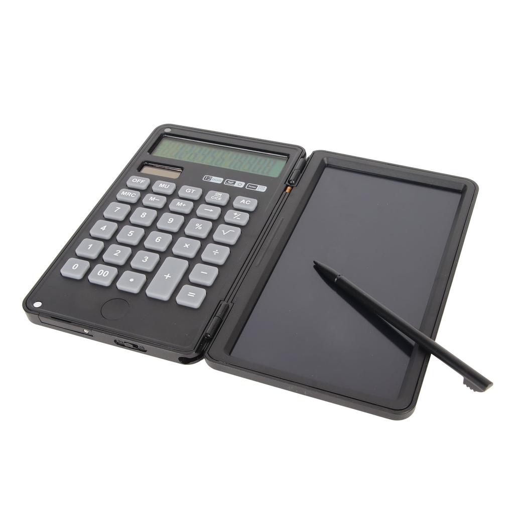 6 Inch Calculators 12 Digit Memo Lock Function Key Silence Dual Power Supply Desktop Calculator with Notepad for Office