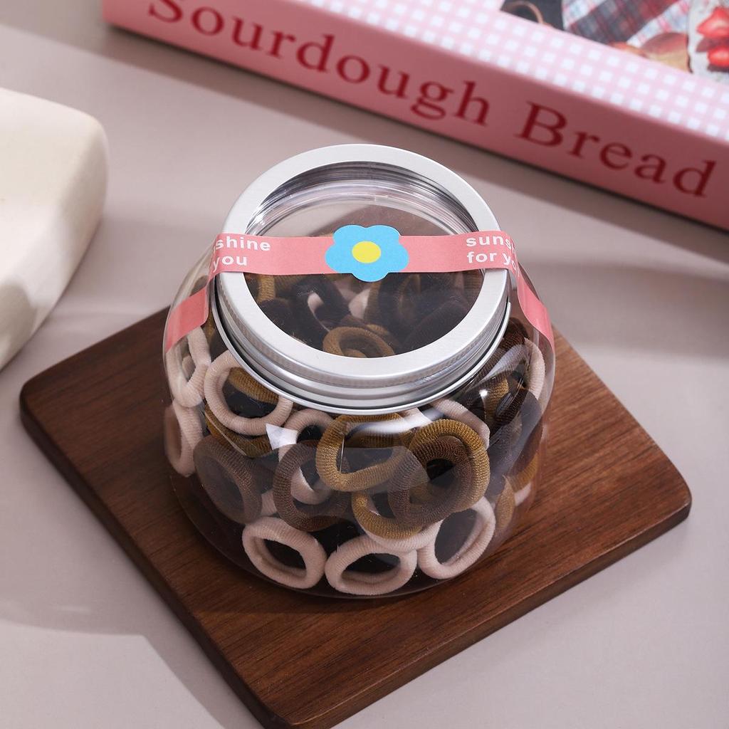 Cute Candy Color Hair Ties for Girls - Non-Damaging Rubber Bands & Towel Rings