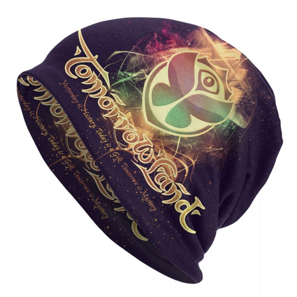 Custom Tomorrowland Skullies Beanies Caps Winter Warm Knitted Hat Unisex Belgian Electronic Dance Music Festival Bonnet Hats