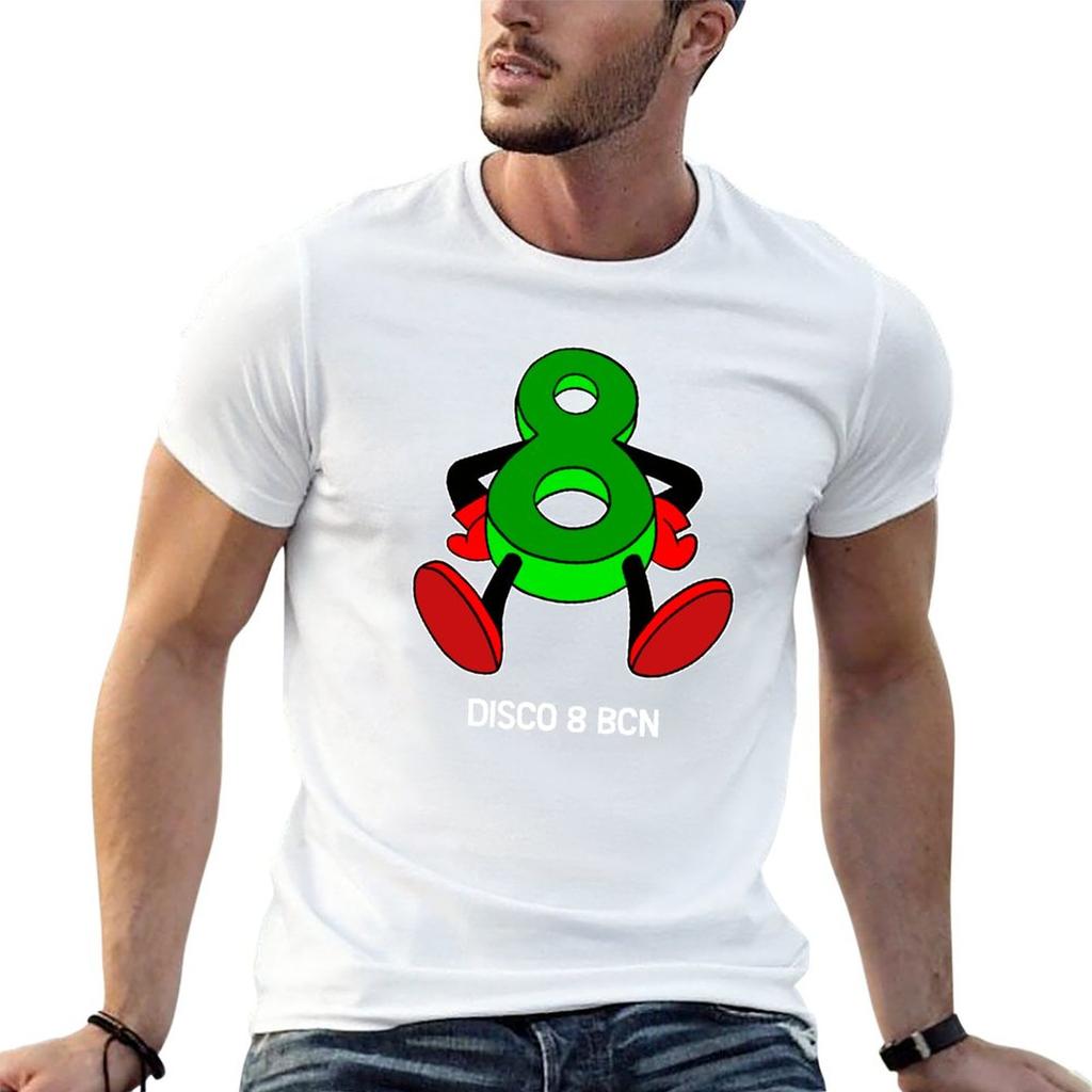 New Disco 8 - Techno Hardcore T-Shirt Graphic T Shirt Kawaii Clothes T Shirts for Men