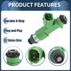 Fuel Injector, Engine Fuel Injection Nozzle No.16600-9DE0B for Nissan Maxima 2018-2021 3.5L for Nissan Murano 2020-2023 3.5L Green, 6 Pcs