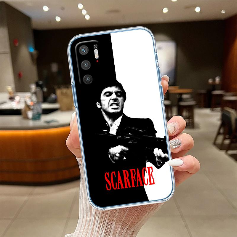 RE51 S-Scarfaces Transparent Phone Case for Samsung Galaxy A04 A04S A14 A23 A34 A54 M23 M33 M52 M53
