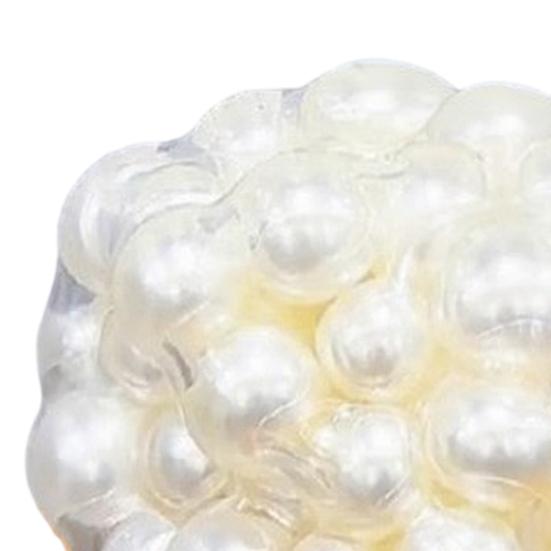 Faux Pearl Bead Squeeze Toy Shapeable Crunchy Beaded Stress Ball Sensory Toy Anti-anxiety Moldable Ball Fidget Toy Decompression