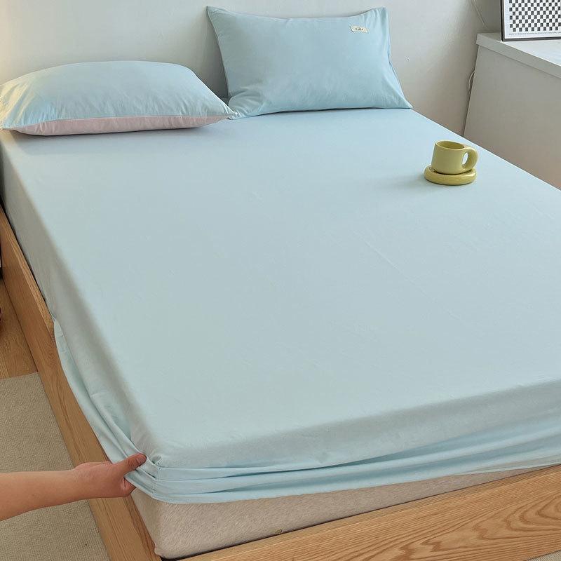 Lenzing Tencel Summer Ice Silk 3-Piece Bed Set with Fitted Sheet & Mattress Protector