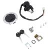 Motorcycle Ignition Switch Gas Cap Cover Seat Key Lock Set Replacement for Suzuki R600 R750 R1000 GSF650