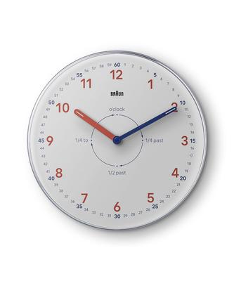Wall Time BC26TW [Officially Imported] Clock, Teacher, White, Orange,