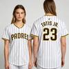 Ed Sheeran Same Baseball Jersey Tatis Jr. San Diego Padres Youth White Shirt Summer Fashion Unisex  Loose Casual Baseball Shirt