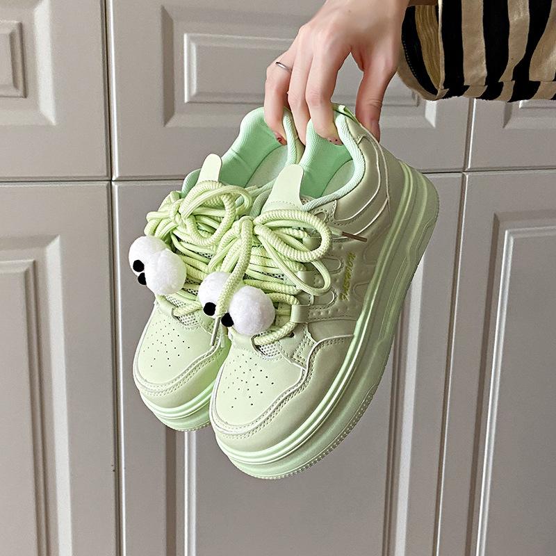 2025 Little White Shoes Children's Autumn New Korean Version Ins Female Students' Leisure Sports Versatile Board Shoes Street Shooting YM28