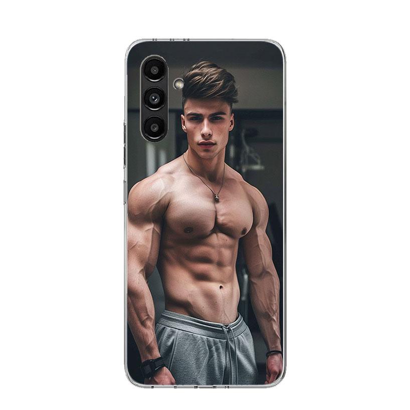 Sexy Muscle Man Gay Fitness Phone Case For Samsung Galaxy A17 A16 A14 A15 A13 A57 A56 A54 A55 A53 A37 A36 A34 A35 A33 A26 A24 A2