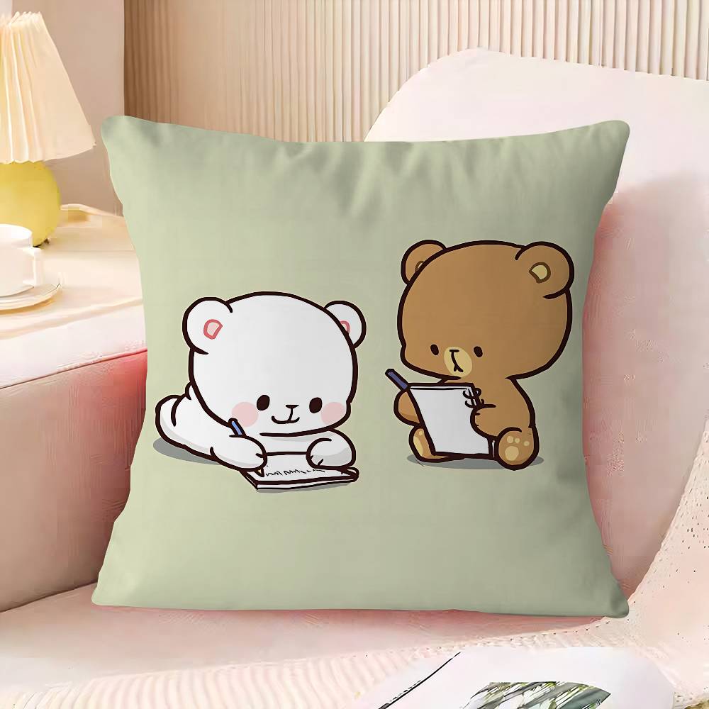 M-MilkS Cute M-Mocha Cushion Cover Pillowcase Upholstery Sofa Throw Pillow Home Decor Pillowcas