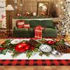 Modern Christmas Xmas Tree Print Living Room Decoration Carpet Non-slip Washable Bedside Mat Soft Easy Clean Restaurant Carpets