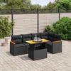 VidaXL Garden Lounge Set with Cushions 6 Pcs, Patio Sofas, Patio Furniture Set, Outdoor Furniture, Black 3273064
