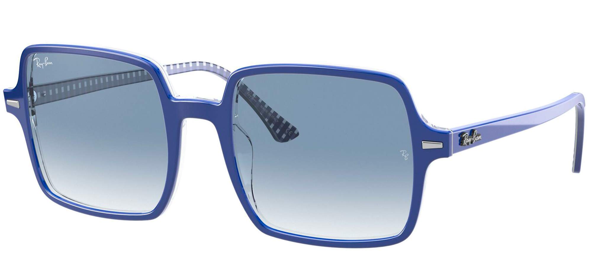 

Солнцезащитные очки 0RB1973 SQUARE II 13193F ПРОЗРАЧНЫЙ ГРАДИЕНТНО-СИНИЙ 53 Ray-Ban