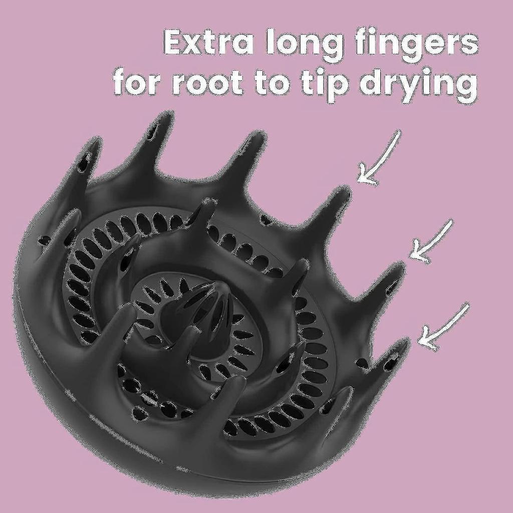 Schwarze Orchidee Großer Haar-Diffusor für Naturlocken