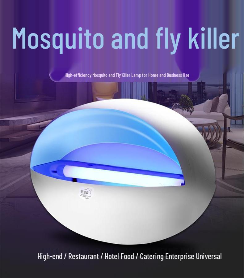 Wall-Mounted Indoor Mosquito & Fly Killer Lamp for Restaurants, Hotels, Shops, and Homes: Attracts & Traps Effectively