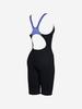 Toneidoseupocheu Shoulder Beam Black 5-Part Half-Body Swimsuit