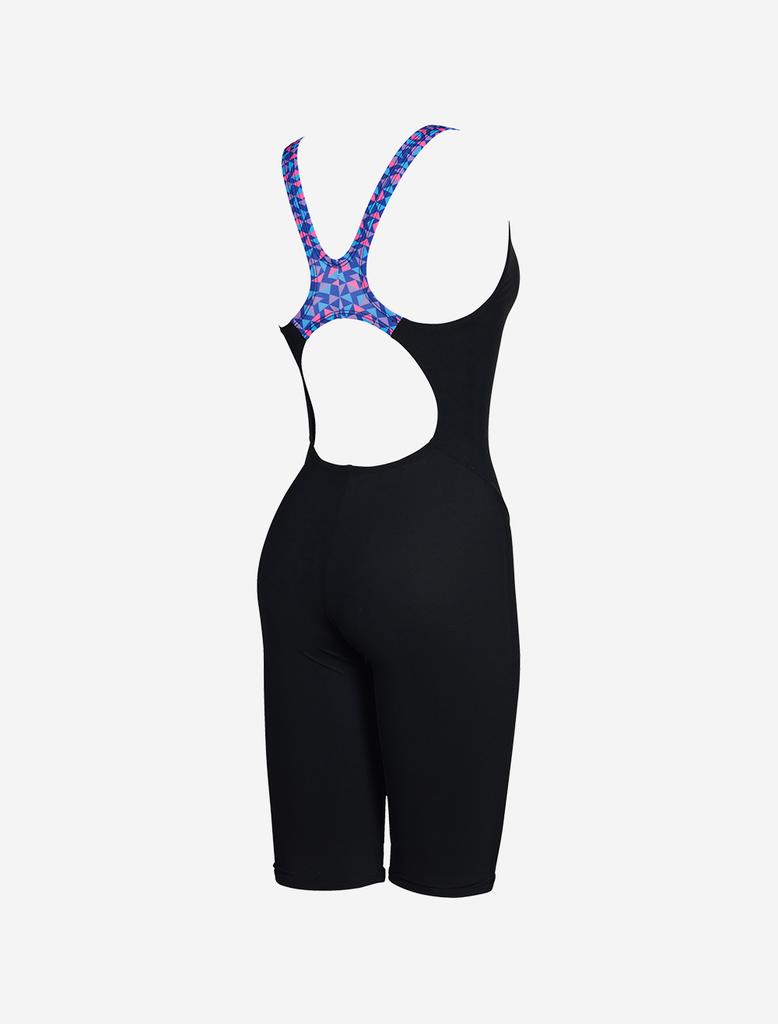 Toneidoseupocheu Shoulder Beam Black 5-Part Half-Body Swimsuit