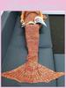 Mermaid Tail Blanket With Warm Acrylic Material For Teen Room And Lounge Comfort