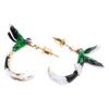 Stylish Hummingbird Enamel Earrings Sturdy Alloy Fashion Accessories for Daily Wear Trendy Women Outfits Daily Use