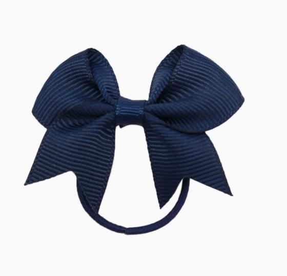Ribbed Hair Ties with Bows, Color Elastic Ponytail Holders for Women, 10 Count