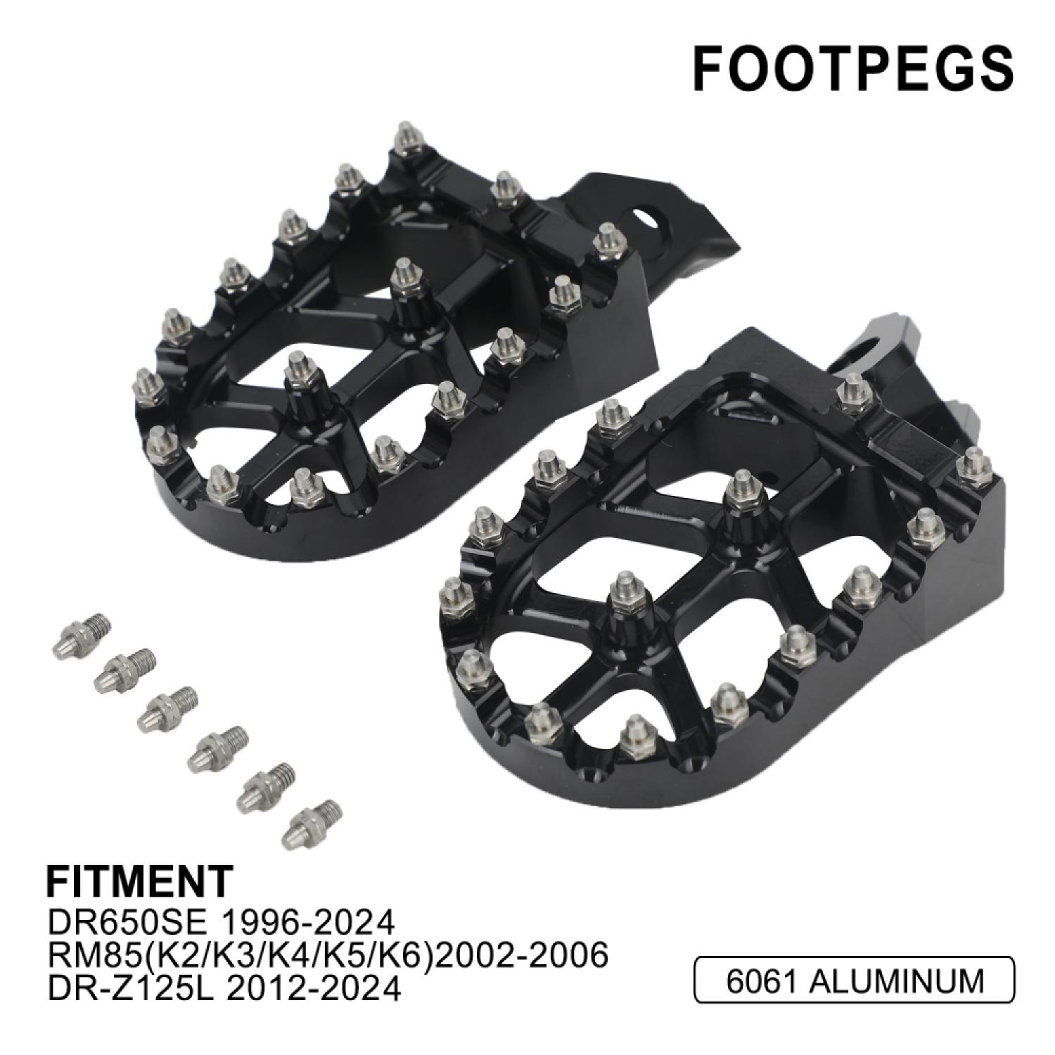 

Motorcycles Footpegs Electric Dirt Bike Footrest For Suzuki DR650 DR650SE RM85 DR-Z125L Motocross JFG Durable Foot Pedal Motor