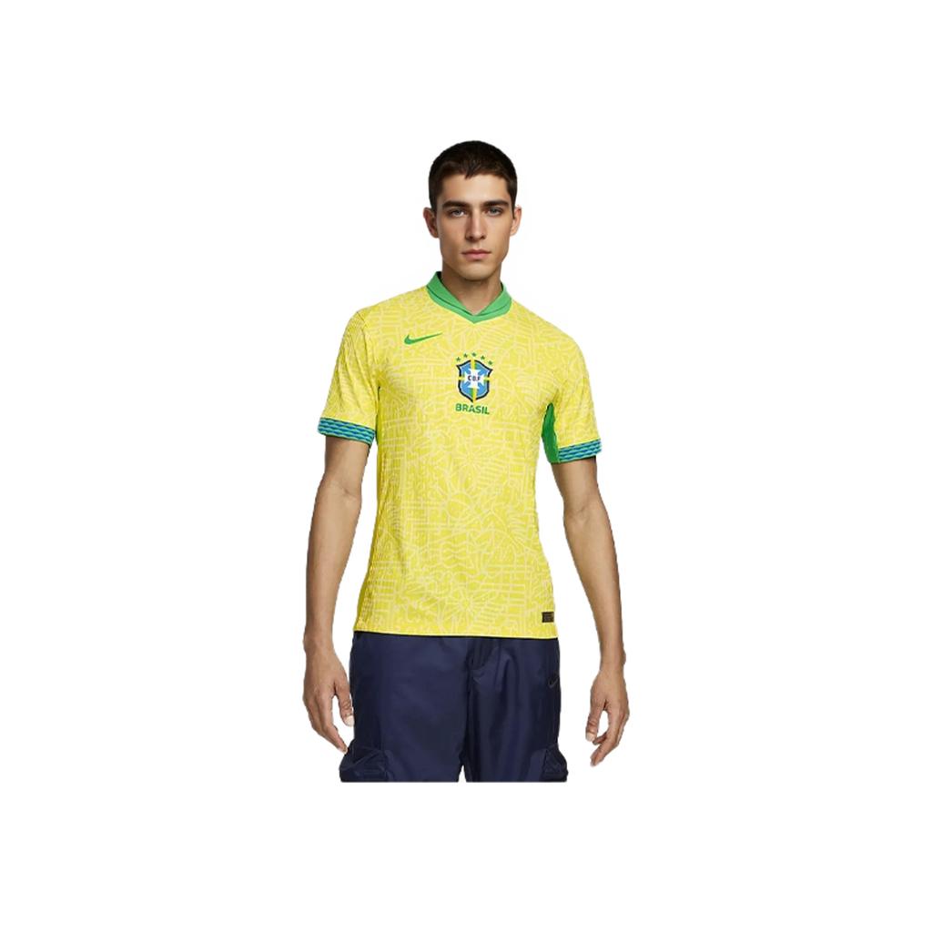 Nike Brazil 2024 Match Home ADV Authentic Jersey Dynamic Yellow/Lemon Chiffon/Green Spark Men Streetwear FJ4270-706
