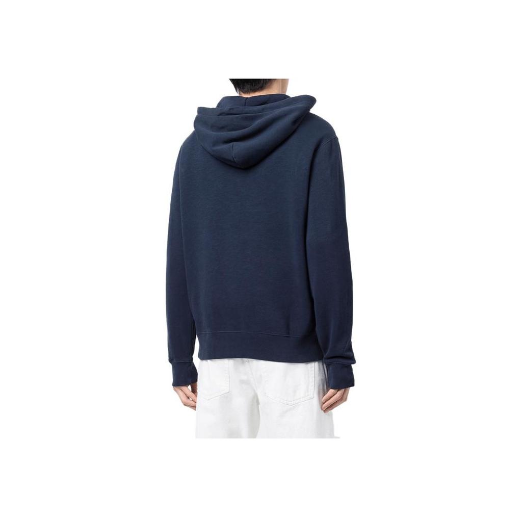 Polo Ralph Lauren Logo Drawstring Hooded Long Sleeve Sweatshirt Men sweatshirt Blue 710850865-003