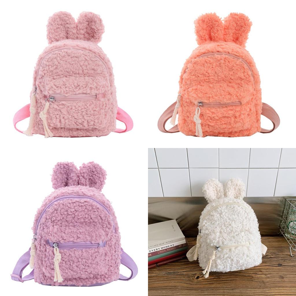Zaino Peluche Cartoon per Bambini con Materiale Traspirante per l'Asilo